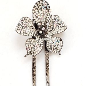 Floral Crystal Hair Clamp